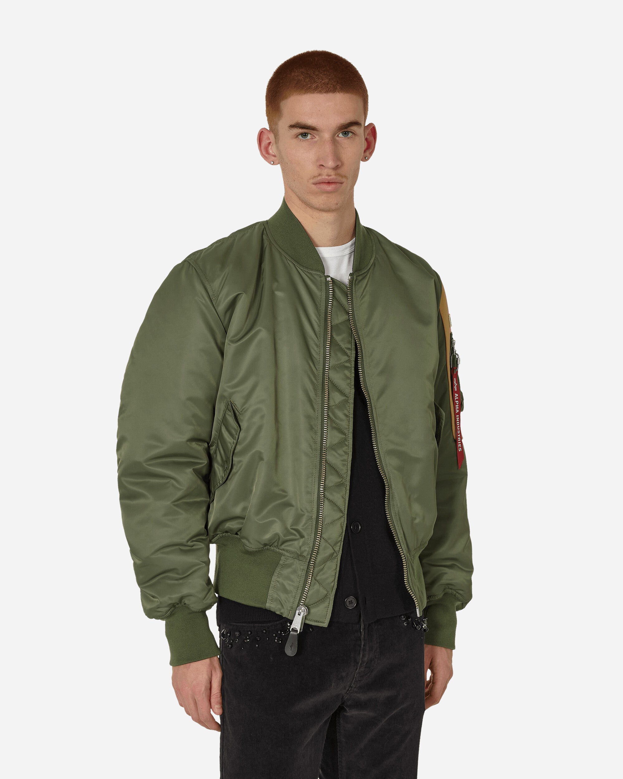 fragment design x Alpha Industries Nylon MA-1 Jacket Khaki – Slam Jam