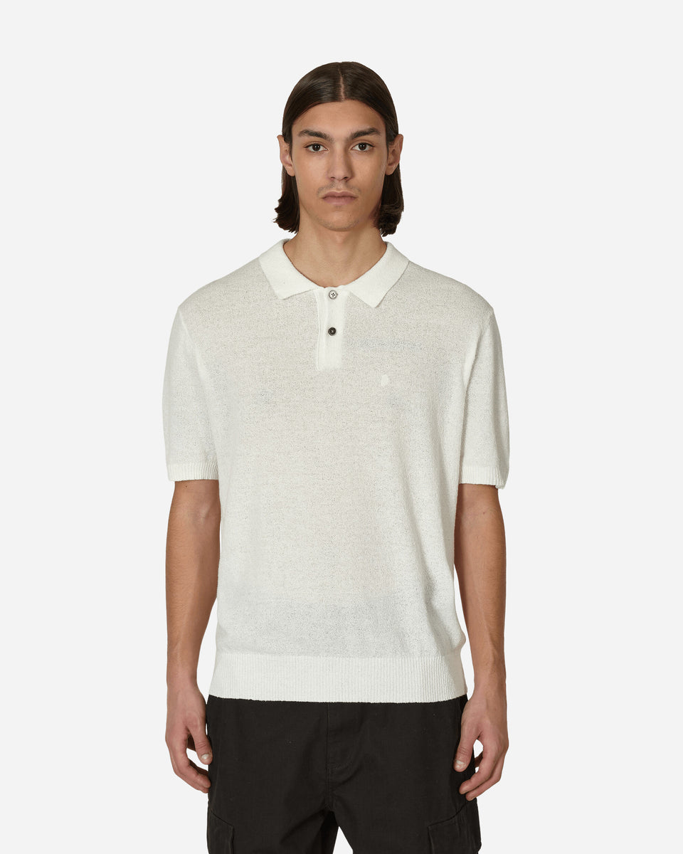 Textured Polo Sweater Bone