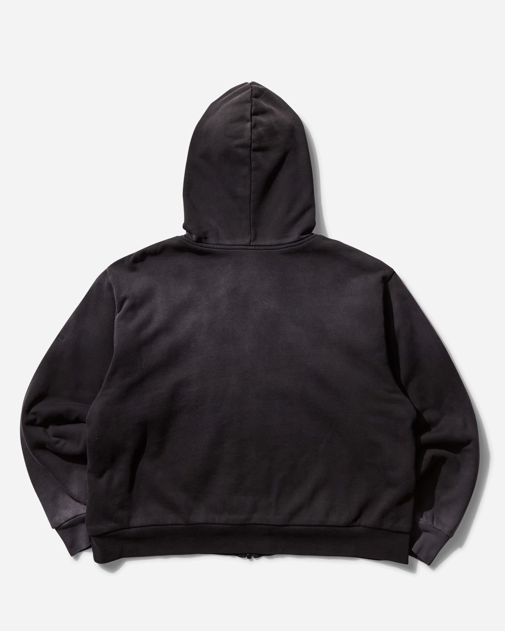 1017 ALYX 9SM Washed Effect Reversible Zip-Up Hoodie Washed Black Sweatshirts Hoodies AAMSW0241FA01 WB