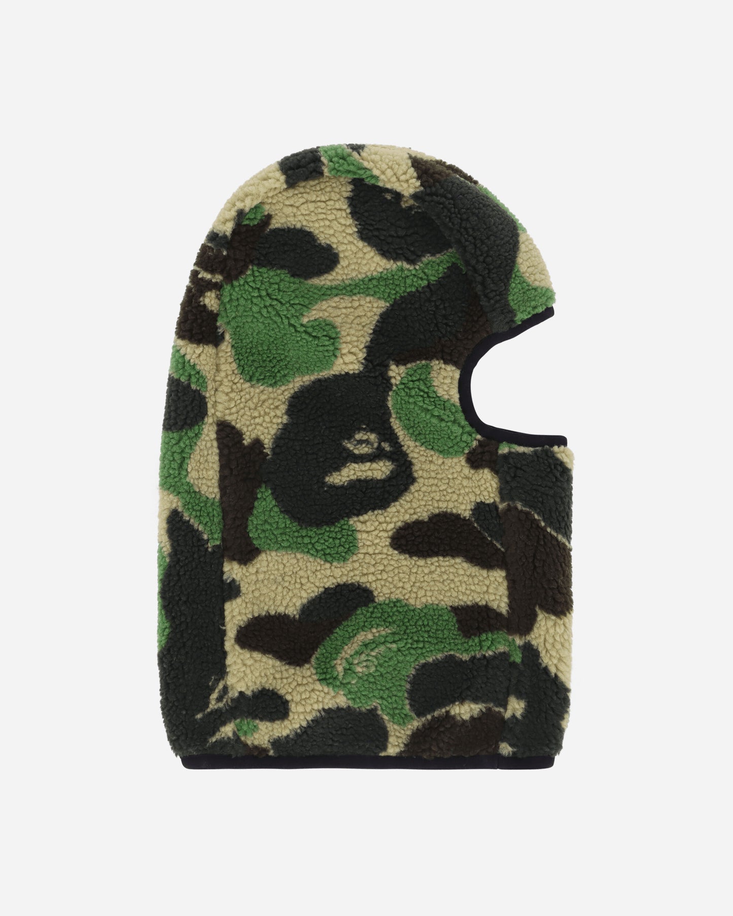 A Bathing Ape Abc Camo Boa Fleece  Balaclava M Green Hats Balaclavas 1K80181007 GREEN