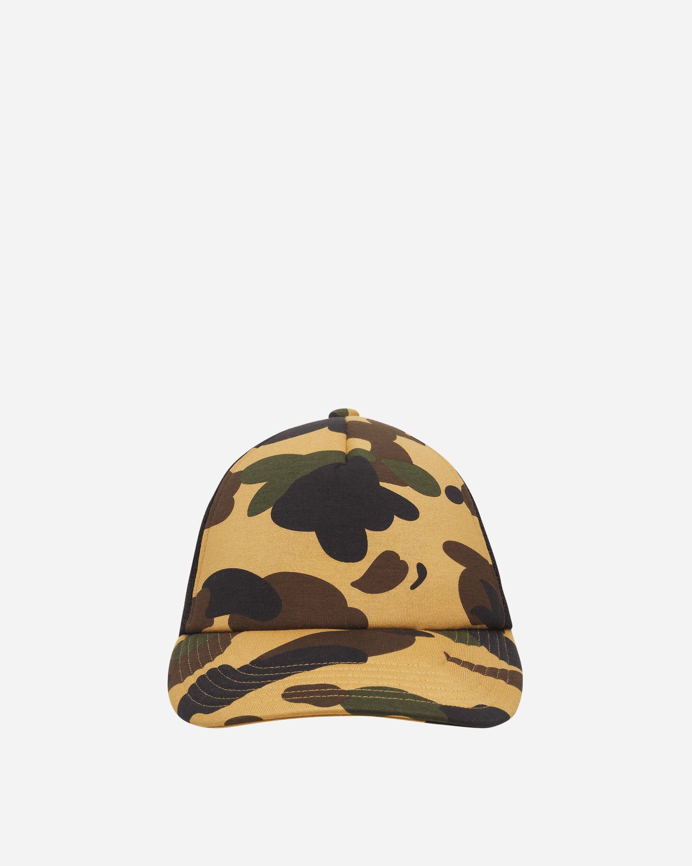 A Bathing Ape 1St Camo Mesh YELLOW Hats Caps 1G80180010 YELLOW