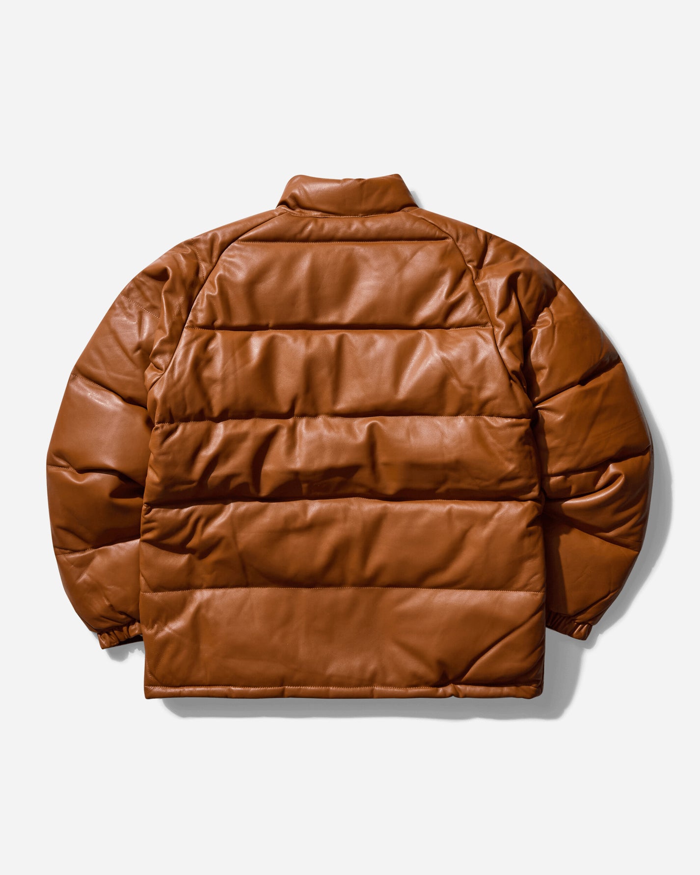 A Bathing Ape Leather Classic Down Jacket M Brown Coats and Jackets Jackets 1K80144004 BROWN