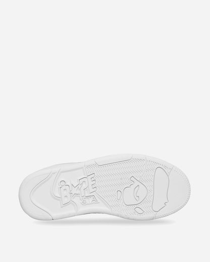 A Bathing Ape Bape Clutch Sta #2 M2 White Sneakers Low 1K30191315 WHITE