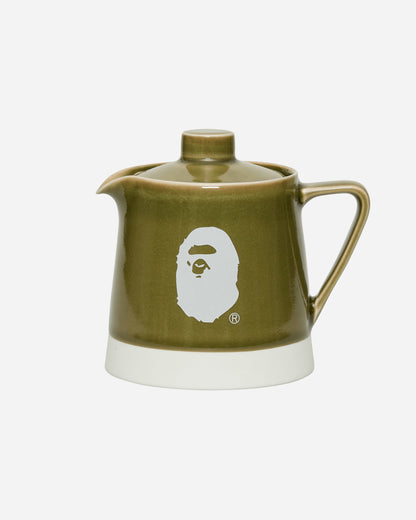 A Bathing Ape Logo Porcelain Tea Pot M Green Tableware Mugs and Glasses 1K80193010 GREEN