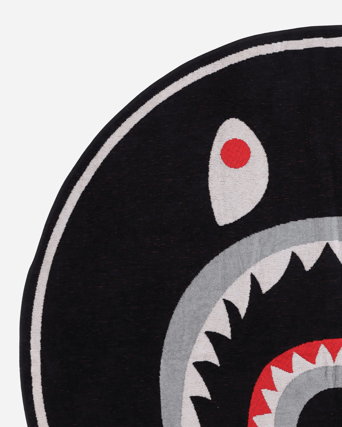 A Bathing Ape Shark Floor Rug M Black Textile Rugs 1K80192005 BLACK