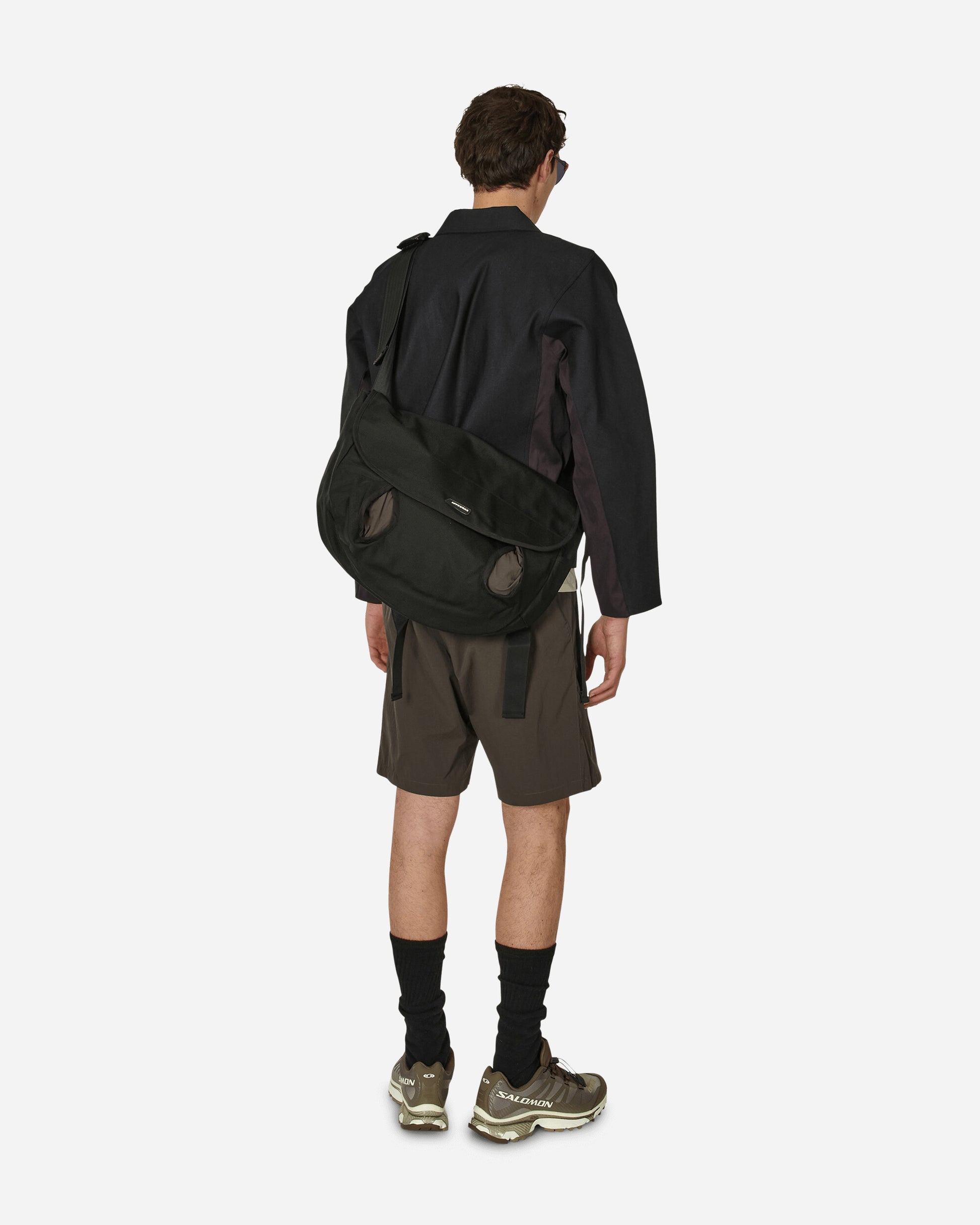 AFFXWRKS Rabin Messenger Bag Black/Shale Brown Bags and Backpacks Shoulder Bags SS24AC01 BLSHB