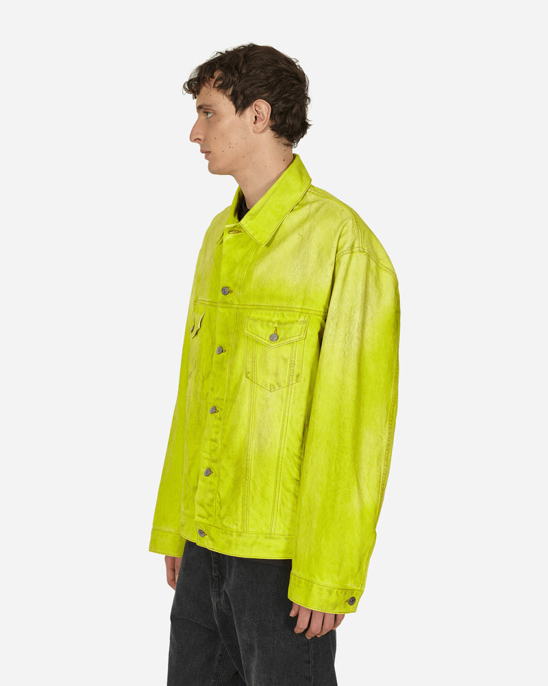 Acne Studios Straight Denim Pant Neon Yellow Coats and Jackets Denim Jackets C90166- AQP
