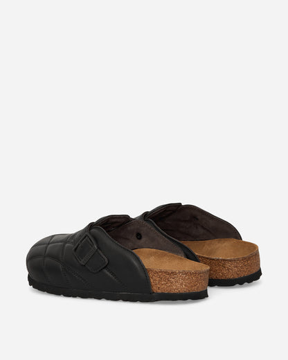 Birkenstock Boston Quilted Black Sandals and Slides Sandals and Mules 1028780