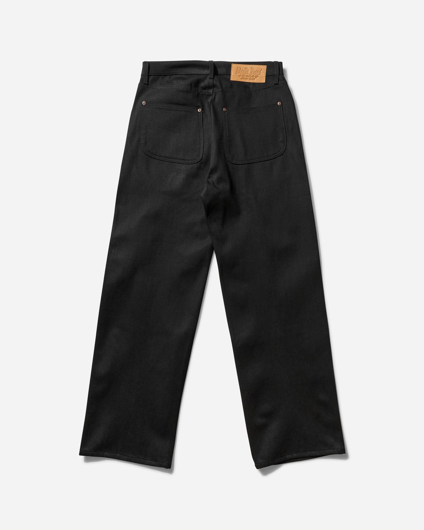 Brain Dead Denim Solid Black Pants Denim B08004138 SOBLK