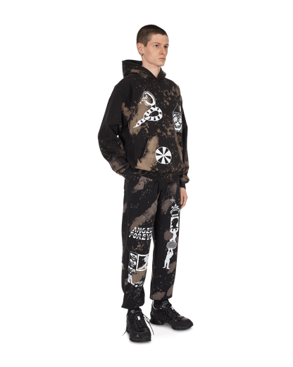 Brain Dead BD x SJ Acid Splatter Hooded Sweatshirt Black/Acid Sweatshirts Hoodies BDSJ001 BLKA