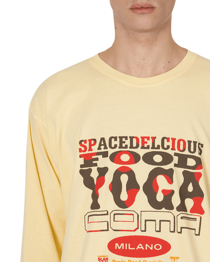 Brain Dead SLAM JAM SPACEDELICIOUS YELLOW T-Shirts Longsleeve BDF19T01001222YL01 YL01