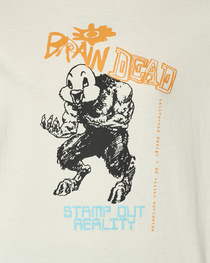 Brain Dead Duck Beast T-Shirt Natural T-Shirts Shortsleeve T00003842 WH