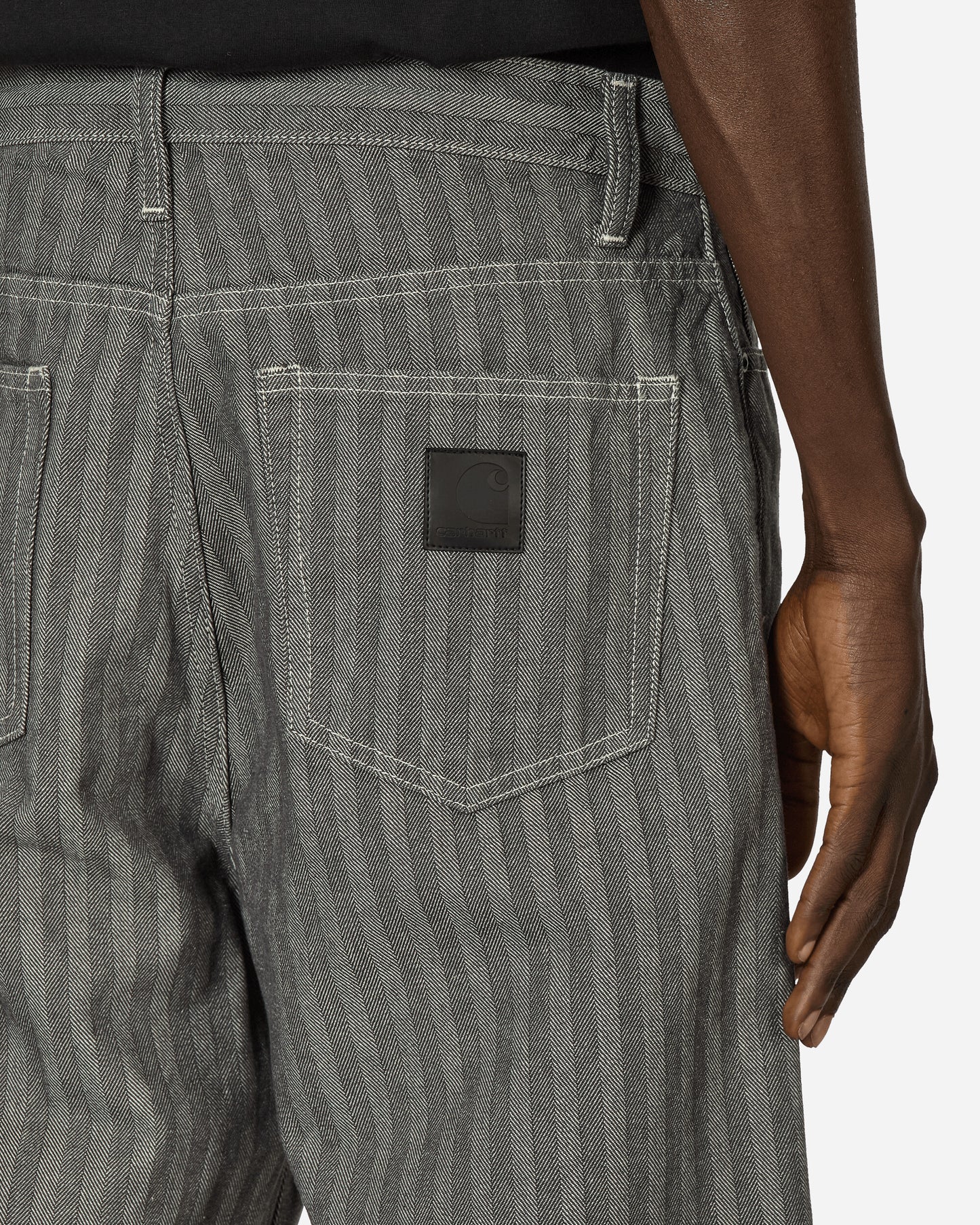 Carhartt WIP Menard Pant Grey Rinsed Pants Casual I033579 9102