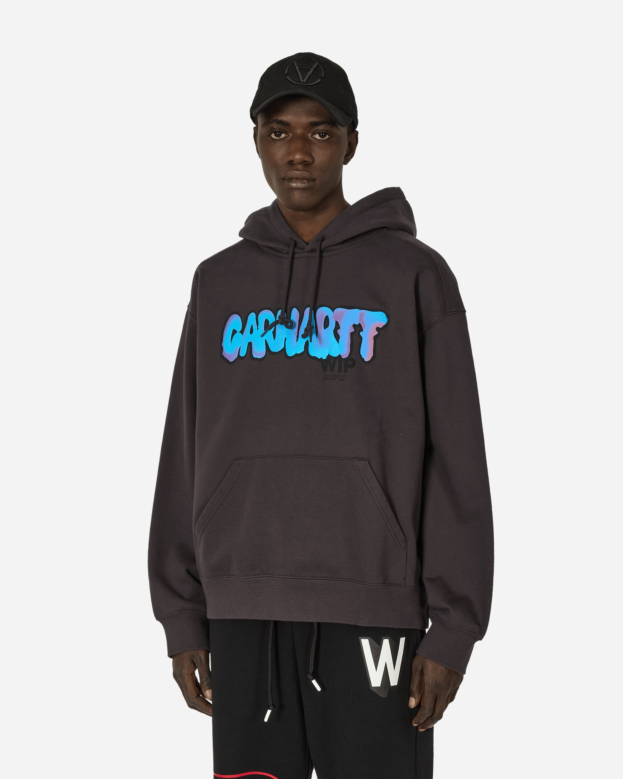Drip Hooded Sweatshirt Charcoal