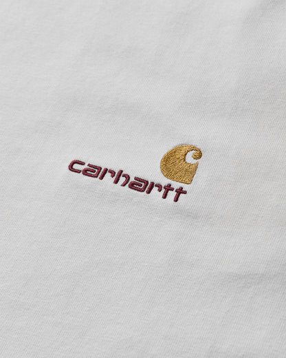 Carhartt WIP S/S American Script T-Shirt White T-Shirts Shortsleeve I029956 02XX