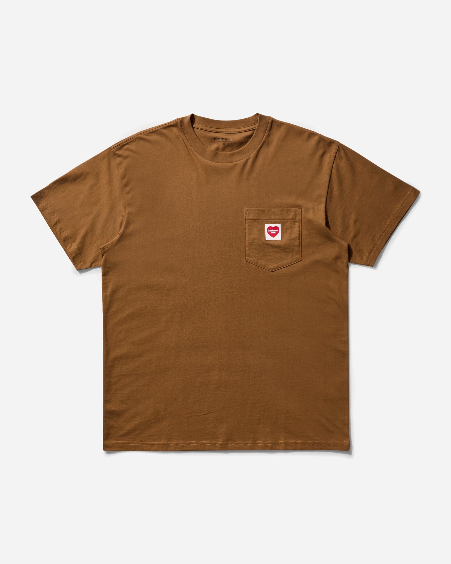 Carhartt WIP S/S Pocket Heart T-Shirt Hamilton Brown T-Shirts Shortsleeve I032128 HZXX