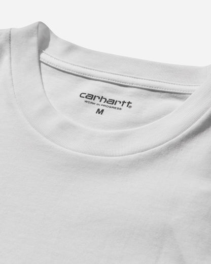 Carhartt WIP S/S Pocket Heart T-Shirt White/Red T-Shirts Shortsleeve I032128 1WZXX