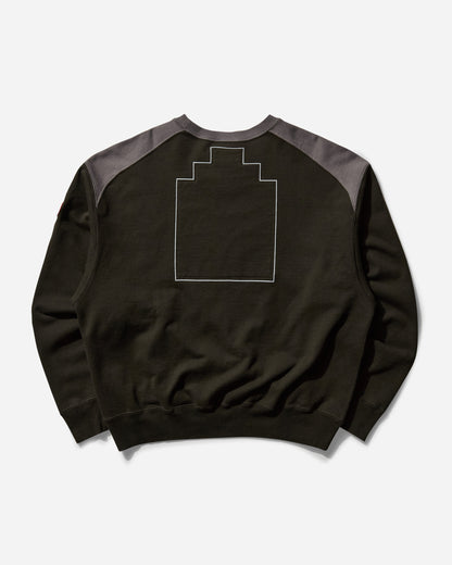 Cav Empt Panel Shoulder Crew Neck Black Sweatshirts Crewneck CES26CS10 001