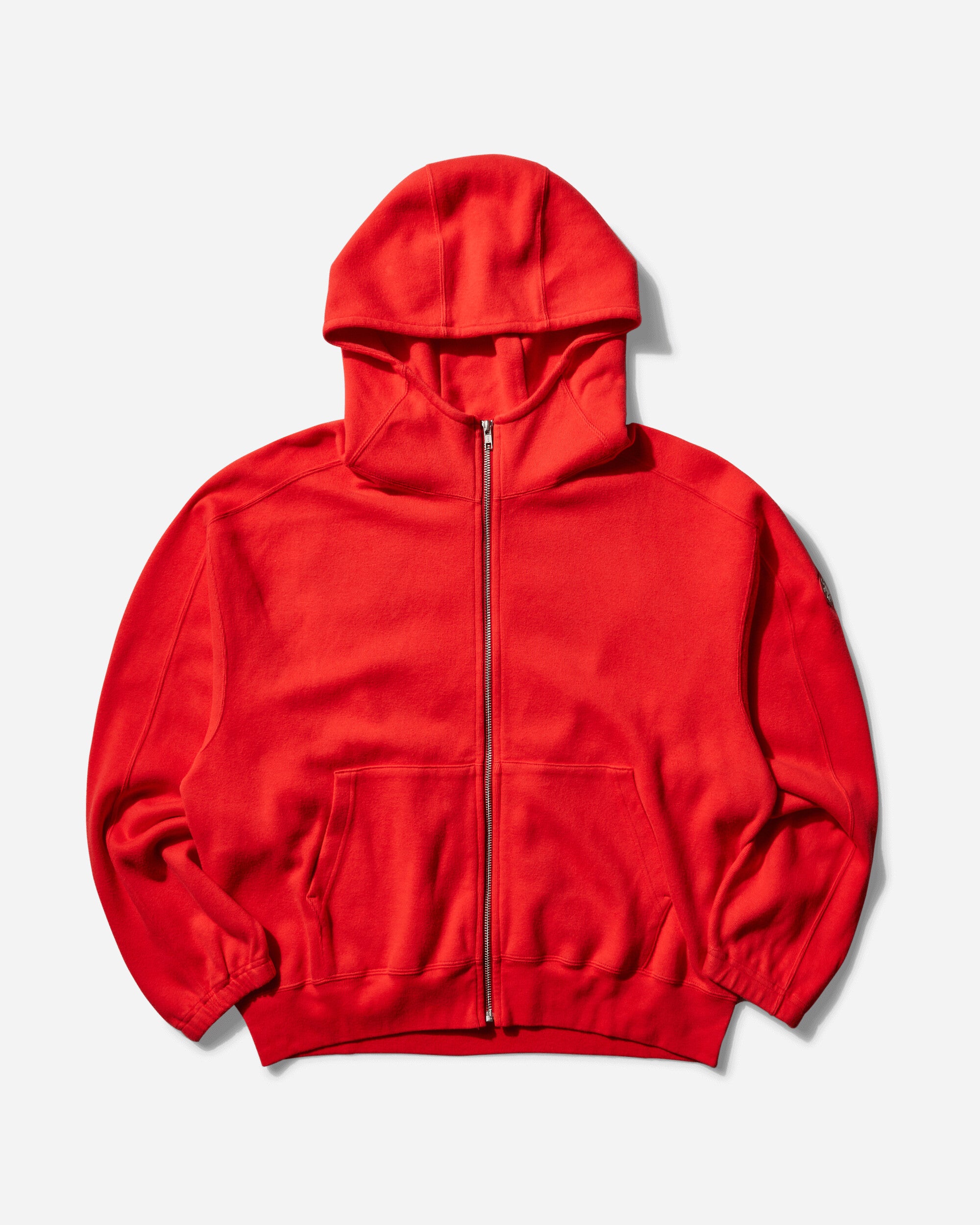 Cav Empt Dbl Knit Zip Hoody Red Sweatshirts Hoodies CES26CS21 001