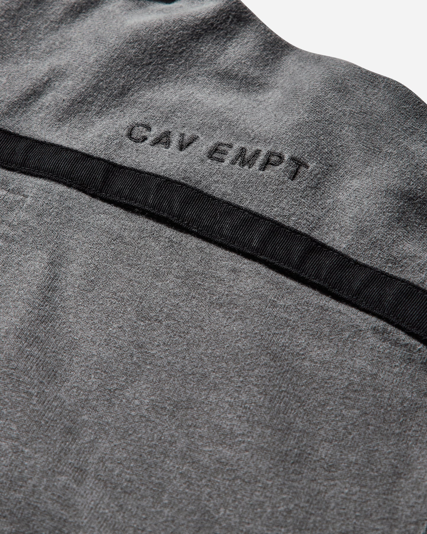 Cav Empt Overdye Taped Light Zip Hoody Charcoal Sweatshirts Zip-Ups CES26CS17 001