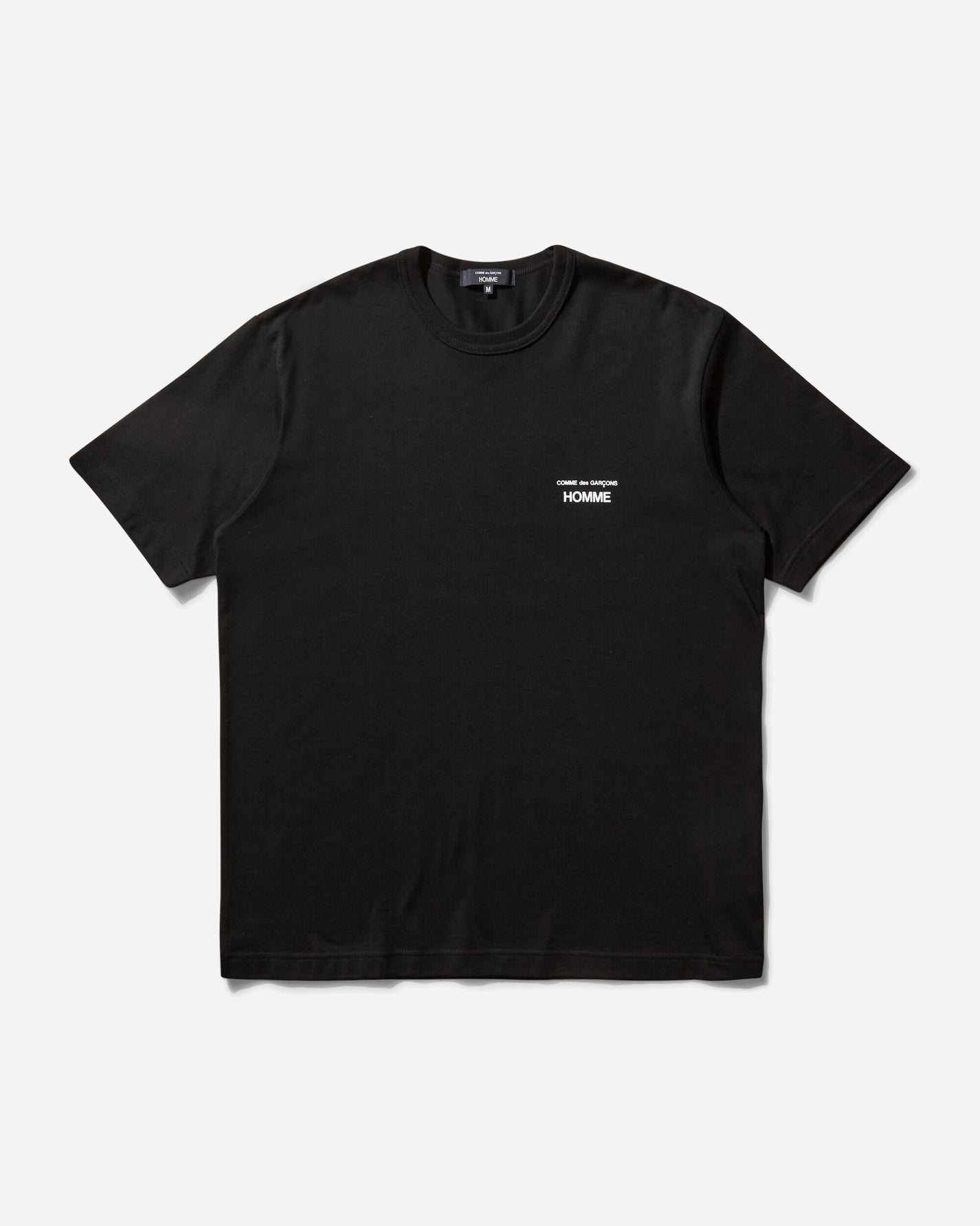 Comme Des Garçons Homme Logo Short Sleeve T-Shirt Black T-Shirts Shortsleeve HO-T101-051 001