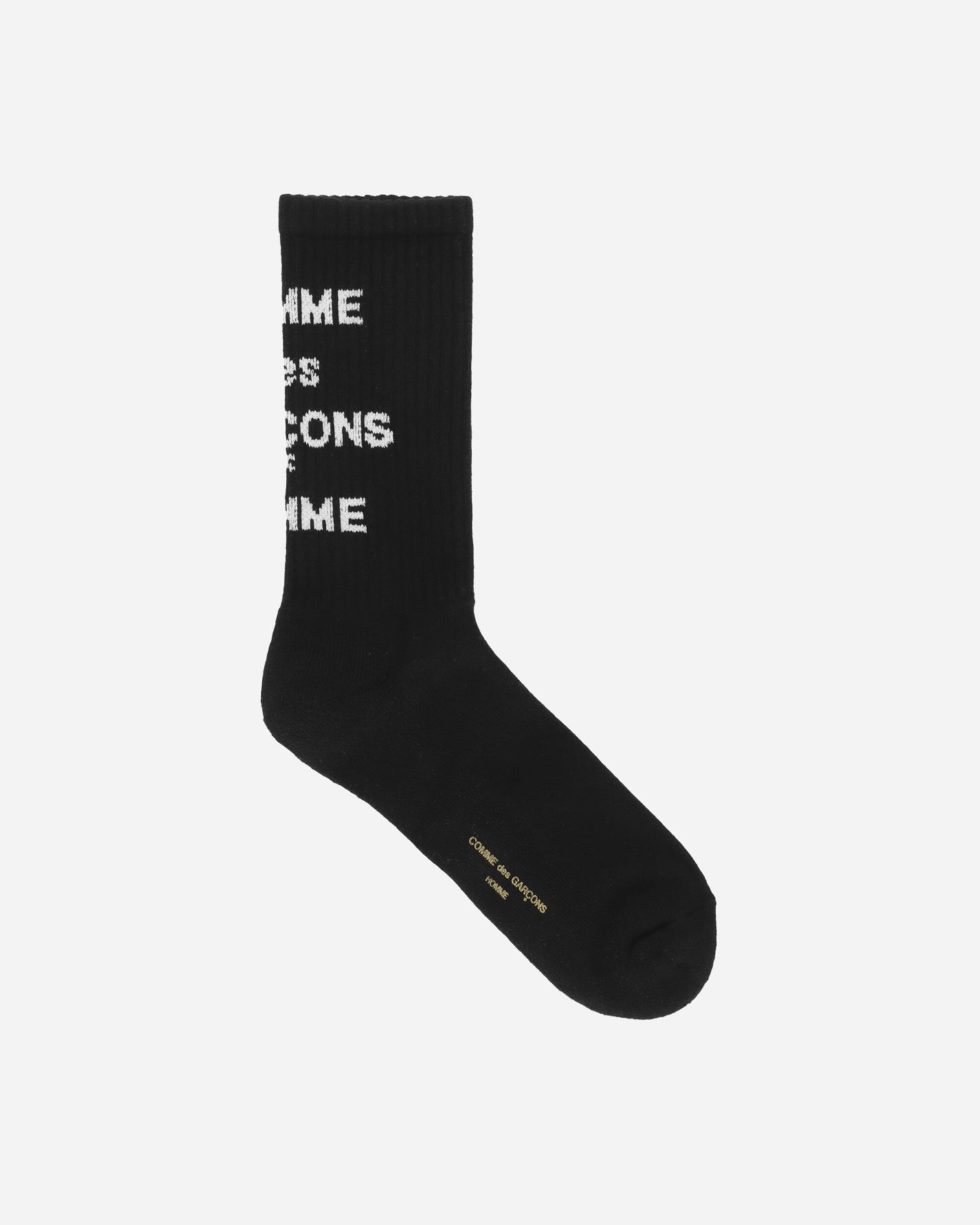 Comme Des Garçons Homme Logo Socks Black Underwear Socks HO-K501-051 001