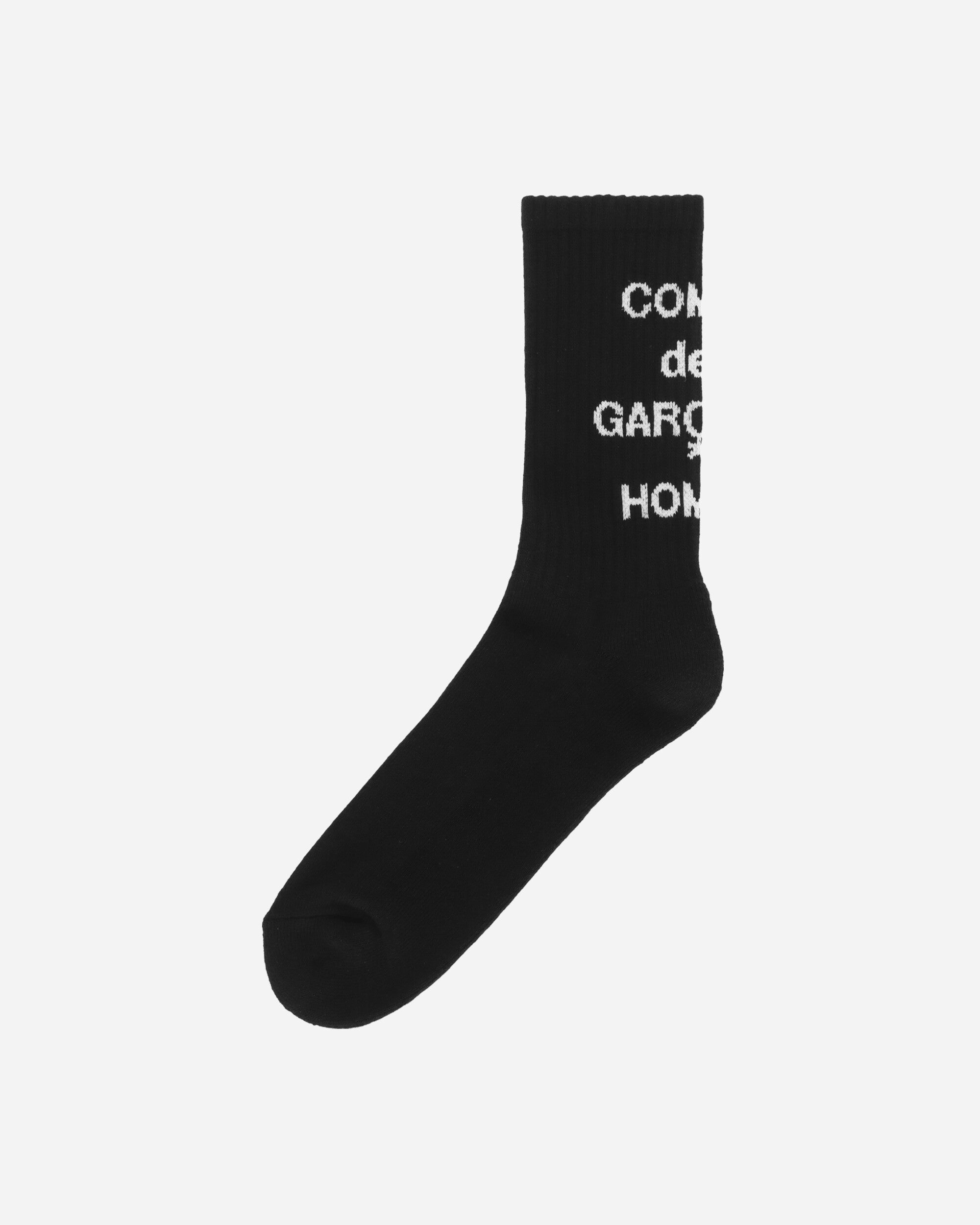 Comme Des Garçons Homme Logo Socks Black Underwear Socks HO-K501-051 001