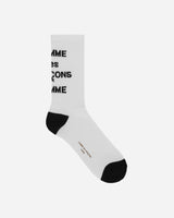 Comme Des Garçons Homme Logo Socks White Underwear Socks HO-K501-051 002