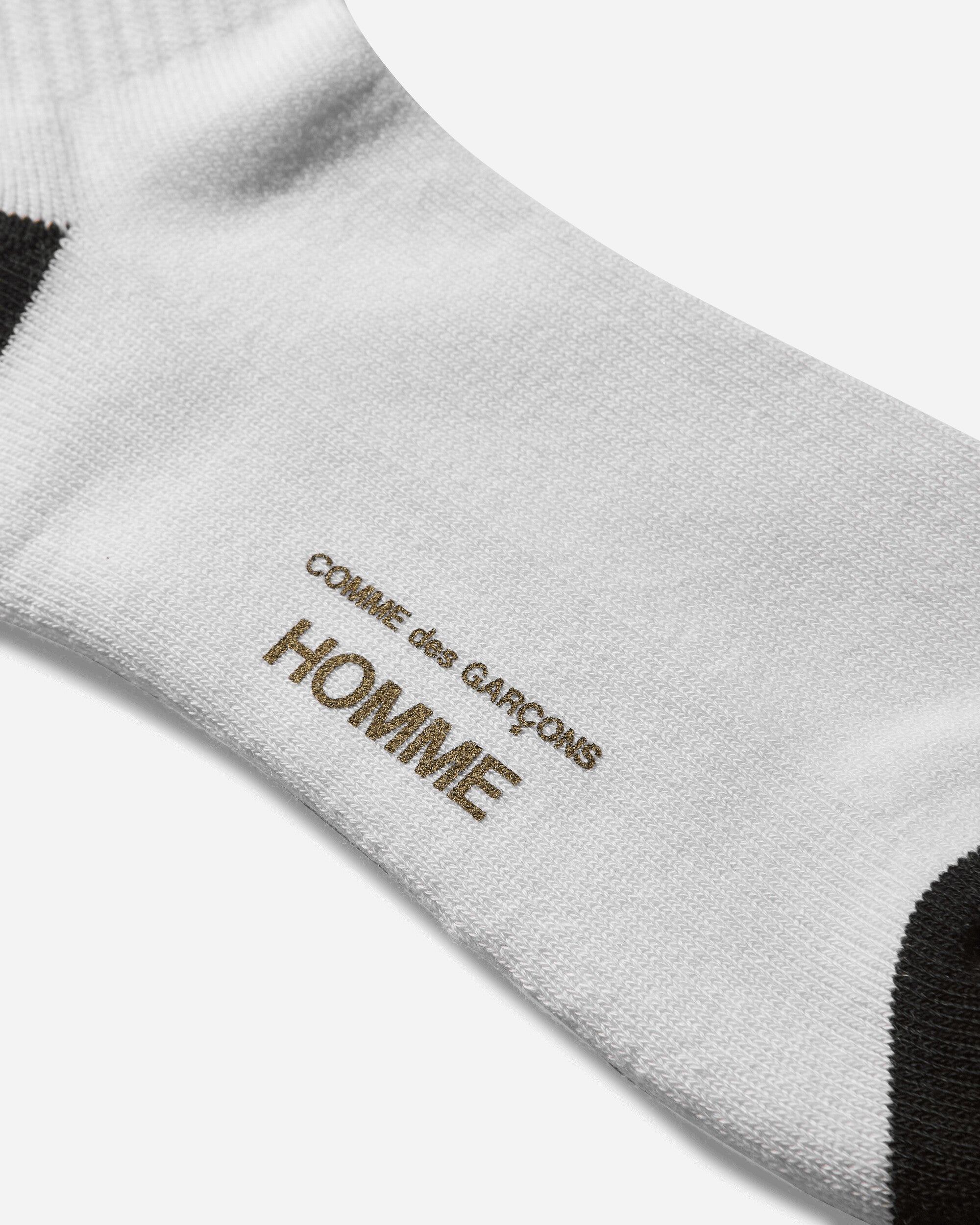 Comme Des Garçons Homme Logo Socks White Underwear Socks HO-K502-051 002