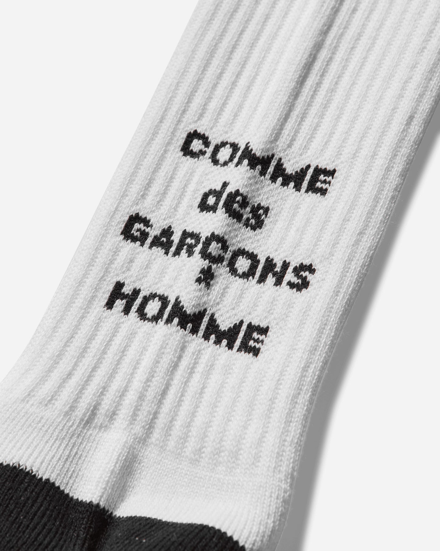 Comme Des Garçons Homme Logo Socks White Underwear Socks HO-K502-051 002