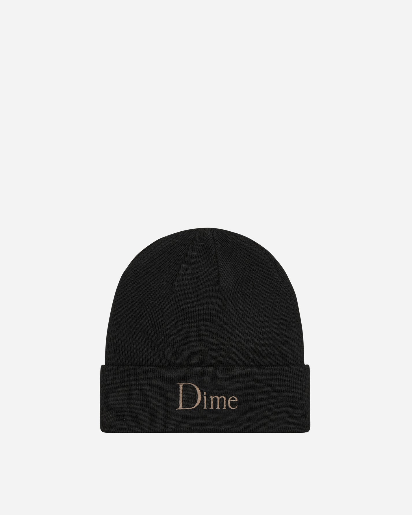 Dime Classic Wool Fold Beanie Black Hats Beanies DIME23D2F40BLK BLK