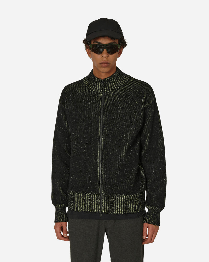Aimless Compact Knit Full Zipped Sweater Herren Black
