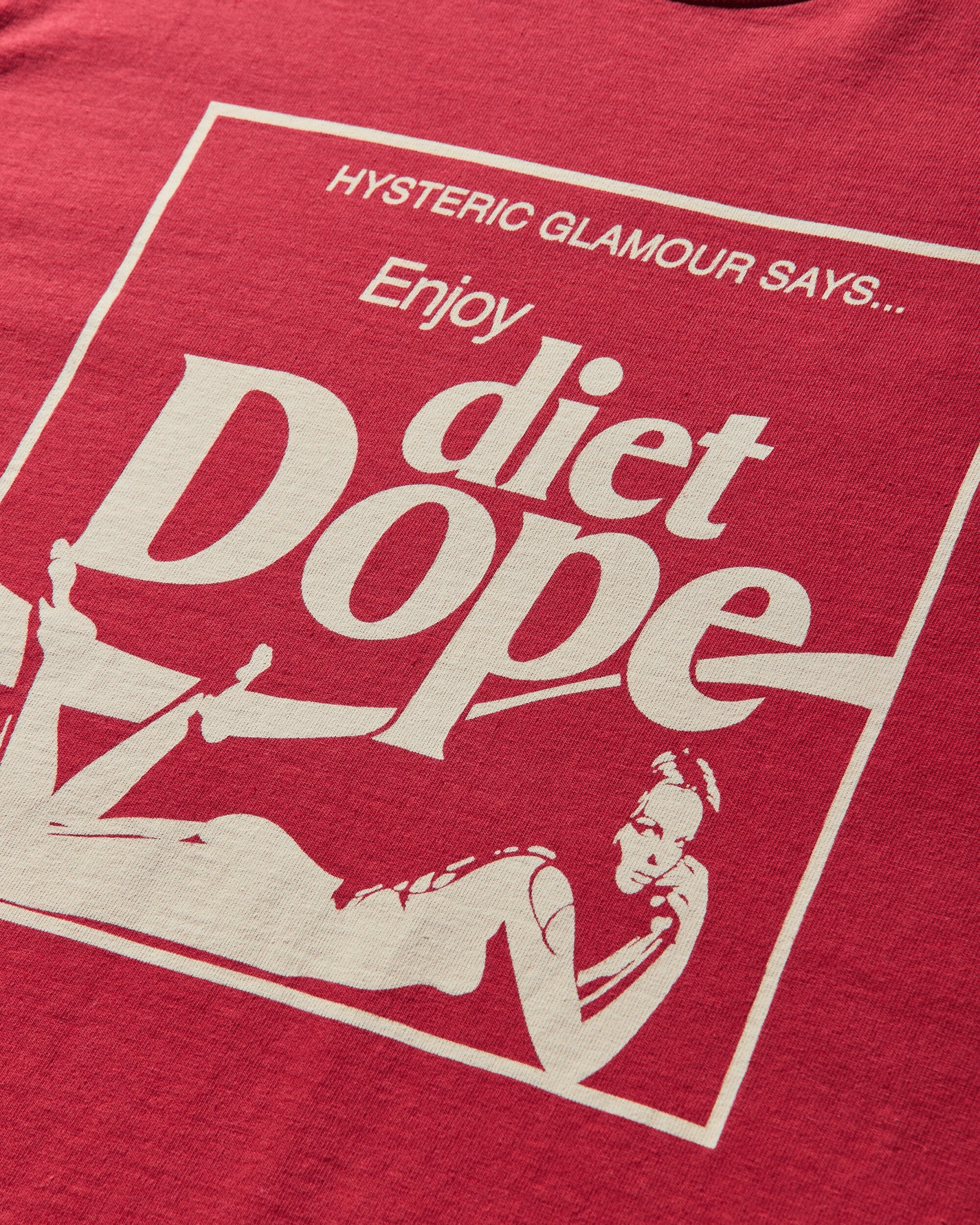 Hysteric Glamour Diet Dope T-Shirt Red T-Shirts Longsleeve 02251CL02 50