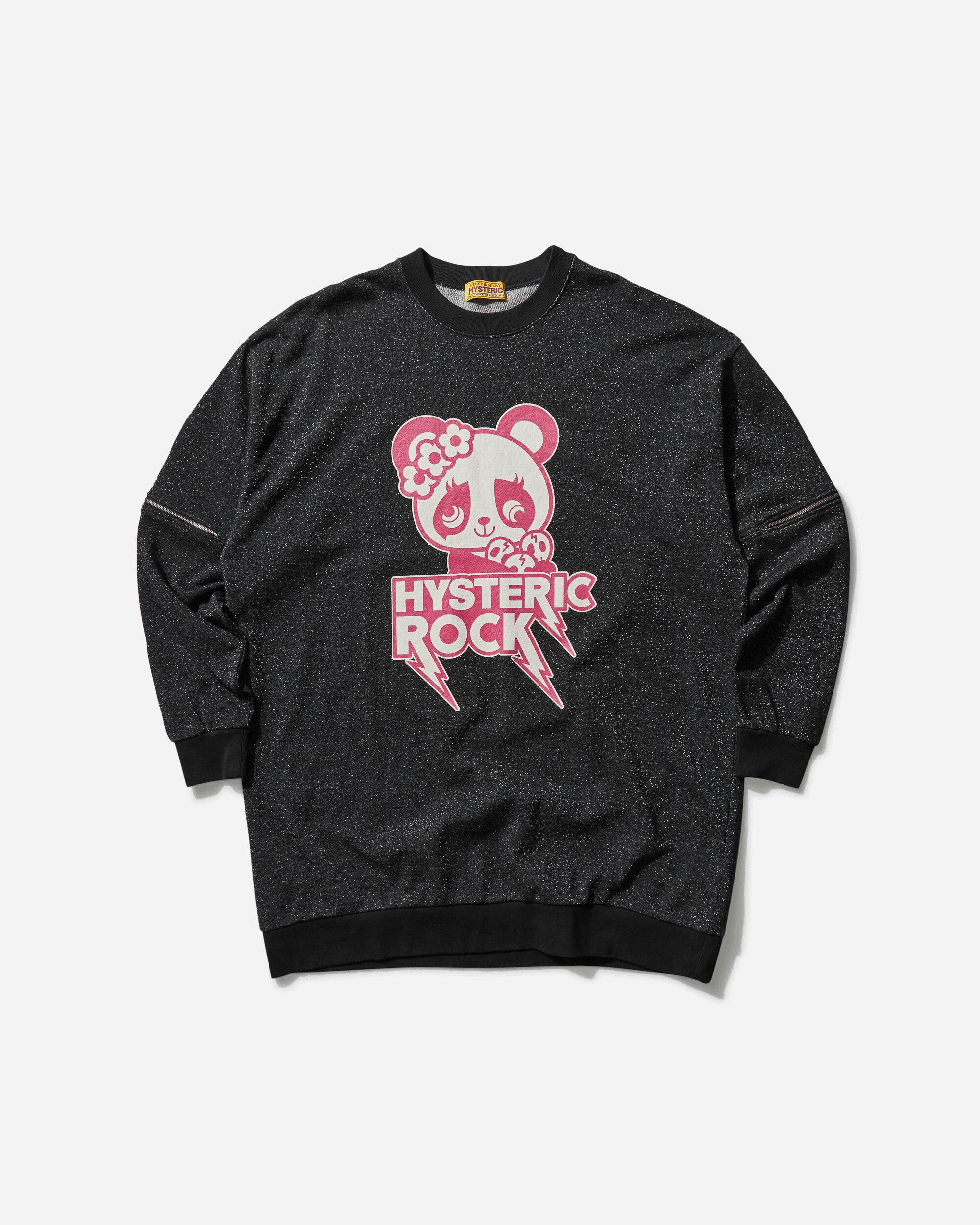 Hysteric Glamour Wmns Hysteric Rock Panda Black Knitwears Sweaters CO039 C1