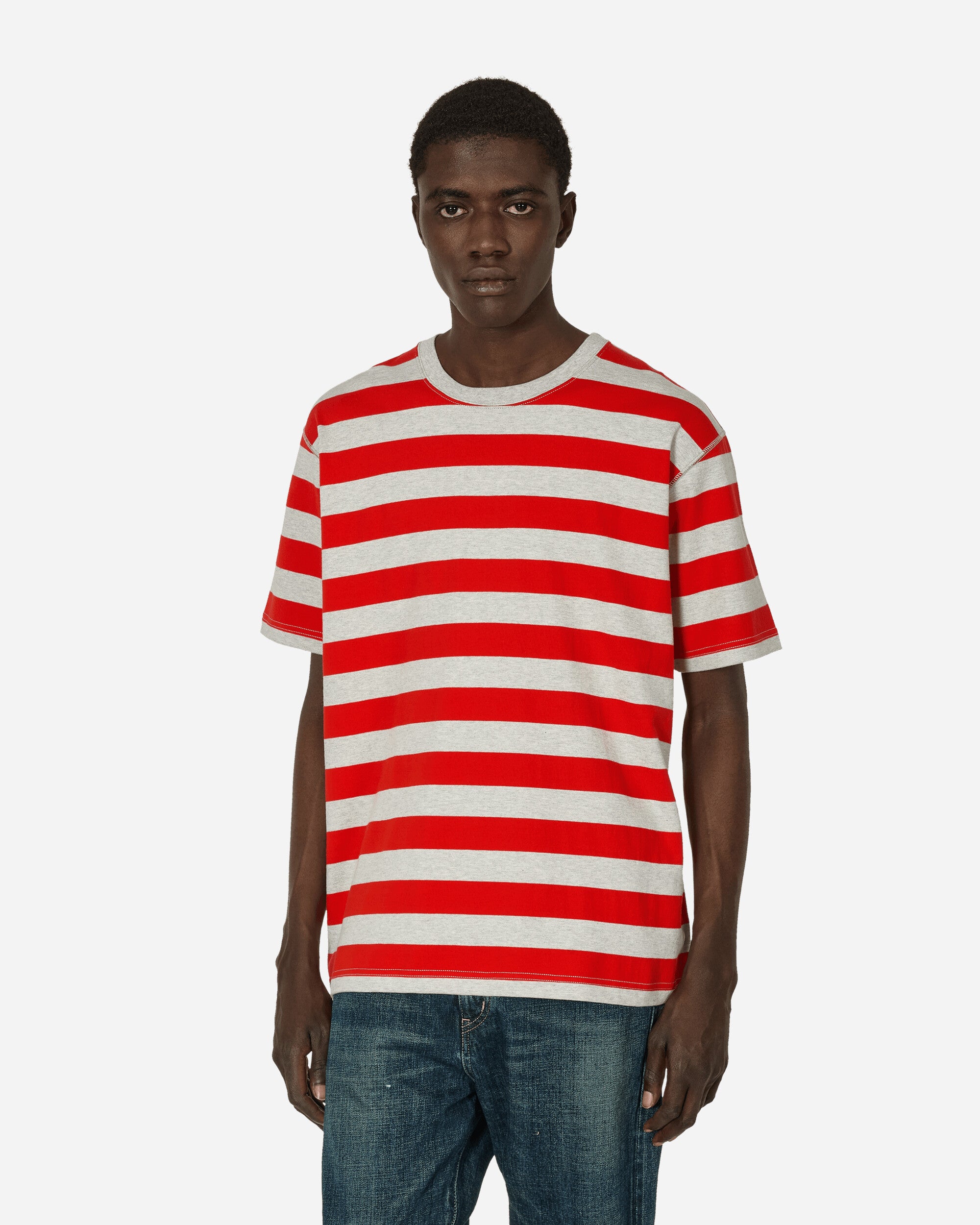 Striped T-Shirt Grey / Red