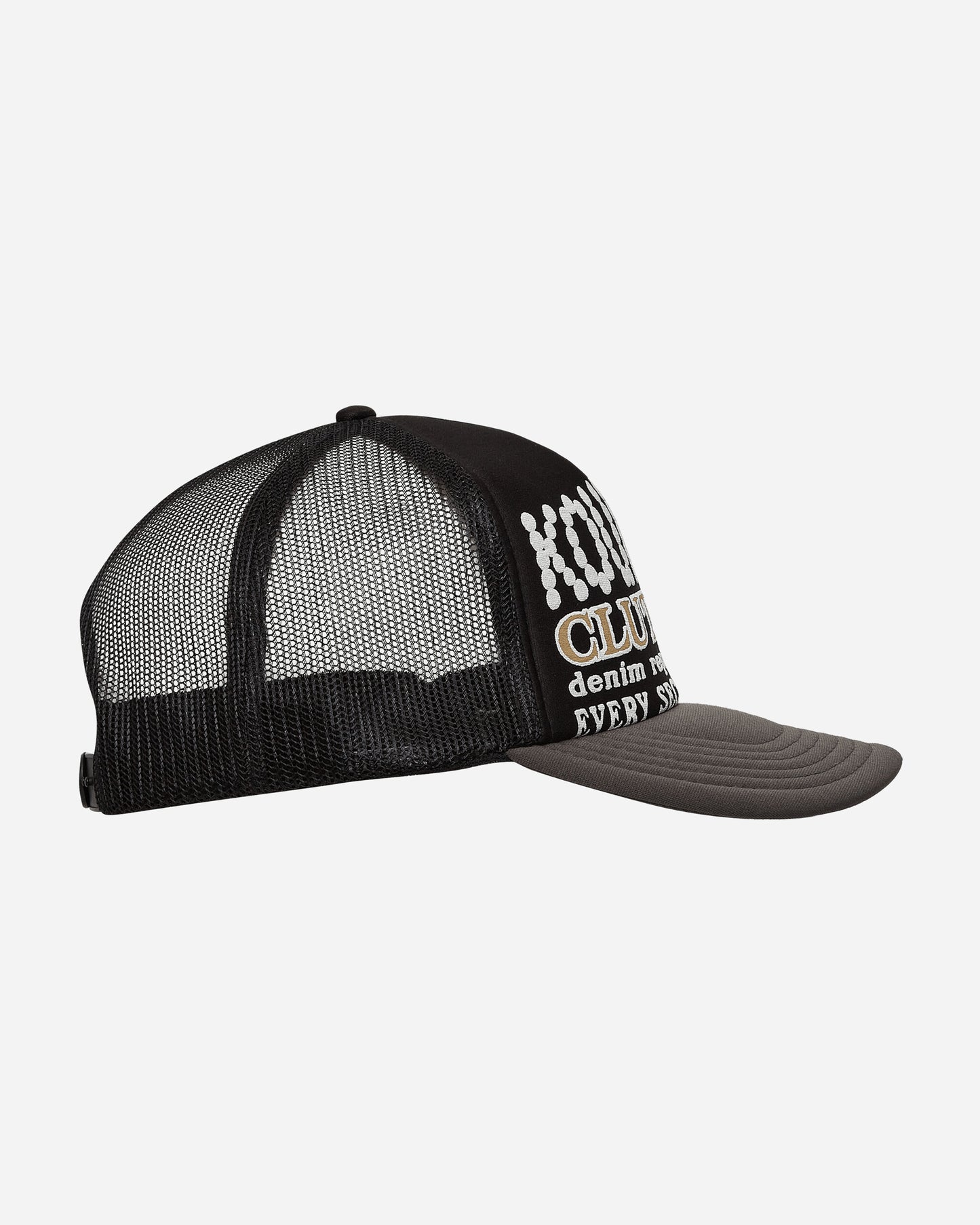 KAPITAL Kountry Pearl Clutcher Truck Cap Blk X Gry Hats Caps EK-1377XHB 2