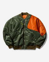 KAPITAL Ma-1 Nylon Sham Bomber Jkt Khaki Coats and Jackets Jackets EK-1680LJ 1