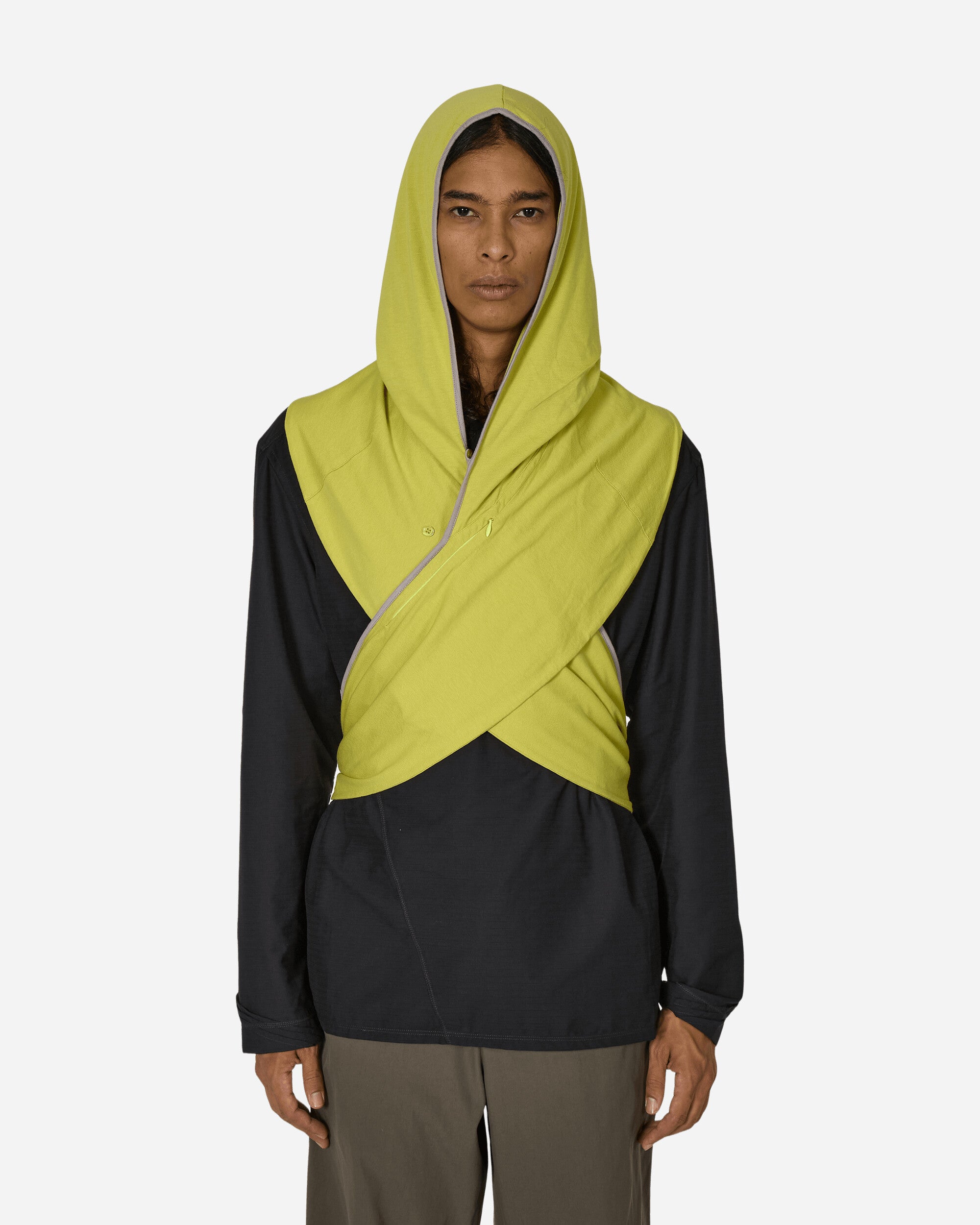 Kiko Kostadinov Ohne Hood Scarf Lime Gloves and Scarves Scarves and Warmneck KKAW24T08 093