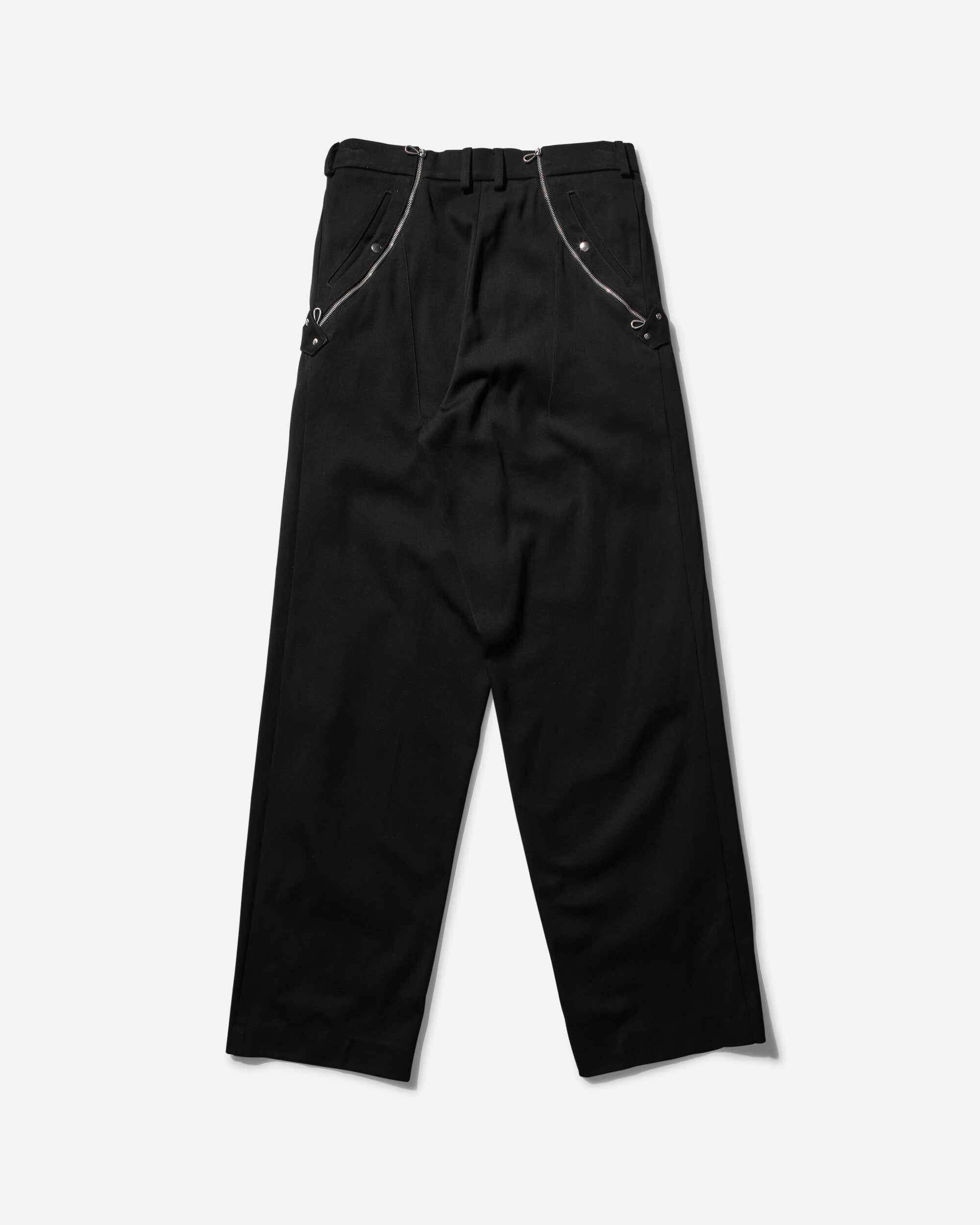 Kiko Kostadinov Knox Trouser W Zip Ravel Black Pants Casual KKAW24T05 021