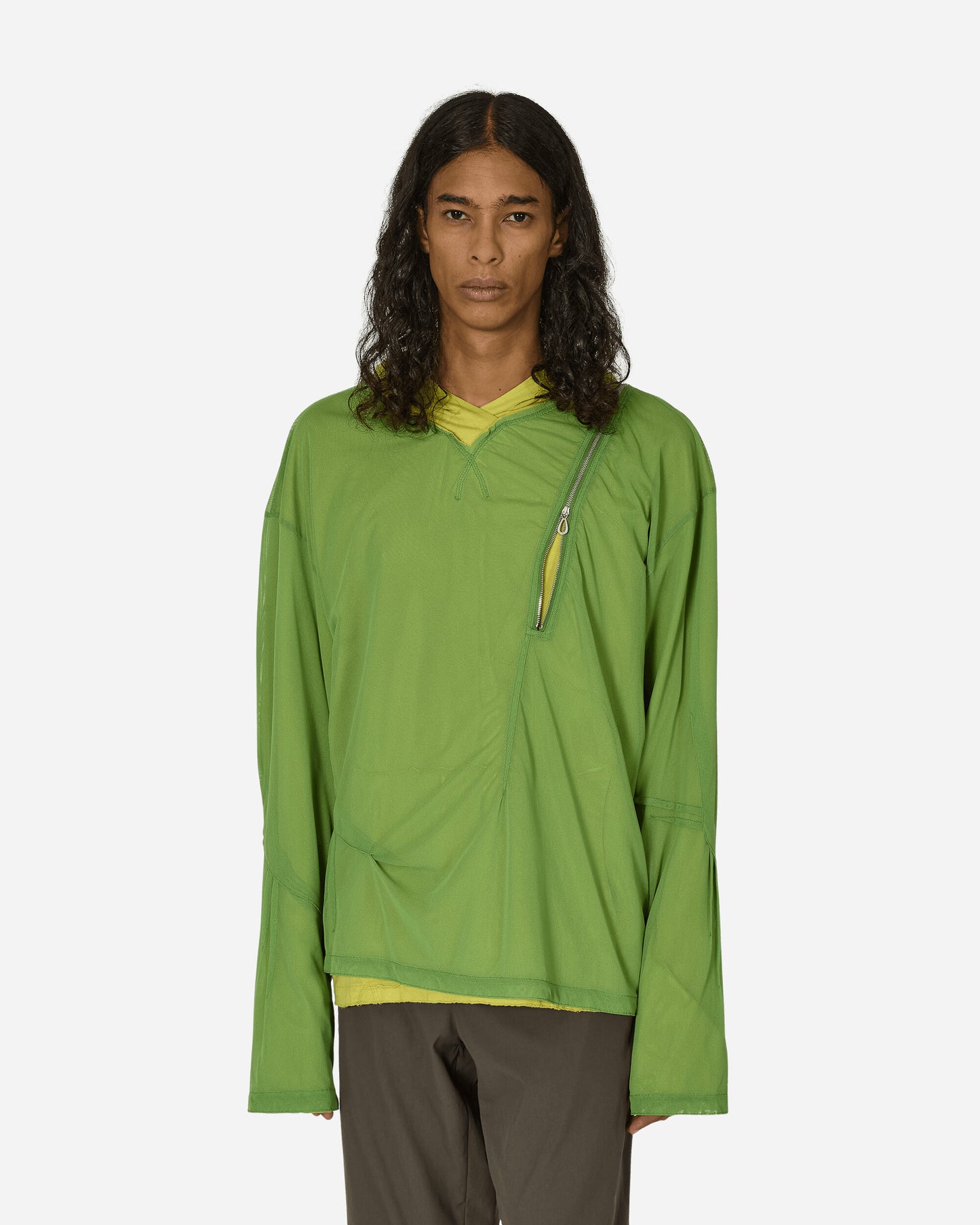 Kiko Kostadinov Knox Mesh Hoodie Lime/Lilac/Emerald Sweatshirts Hoodies KKAW24TP06 090