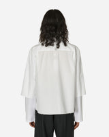 MM6 Maison Margiela Long-Sleeved Shirt White Shirts Longsleeve Shirt SH0DT0007 961