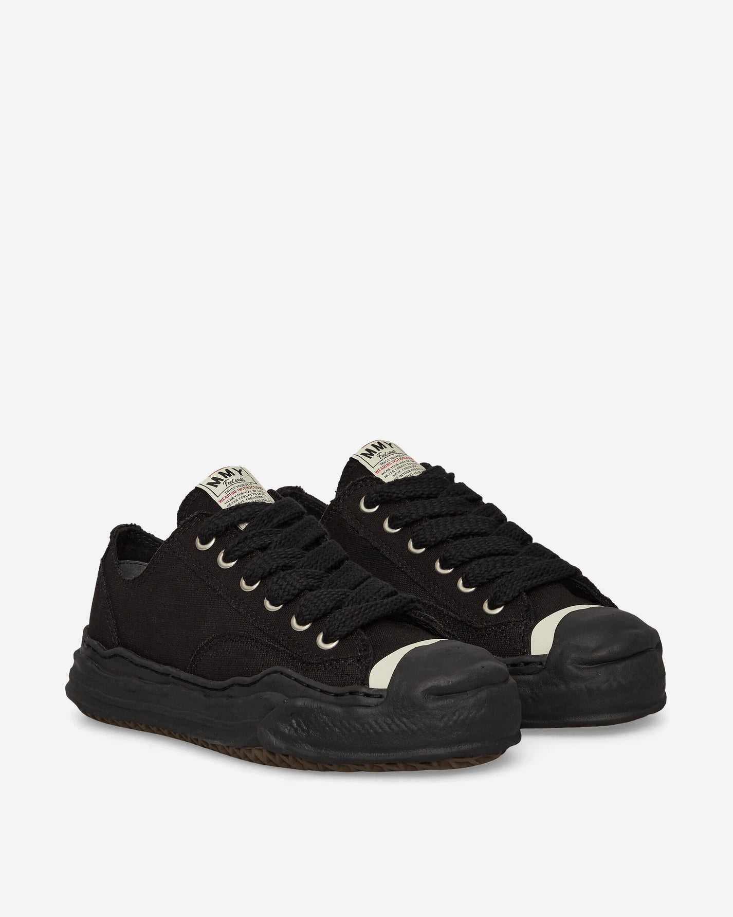 Maison MIHARA YASUHIRO Hank / Original Sole Canvas Low-Top Blk/Blk Sneakers Low A05FW702 BLKBLK