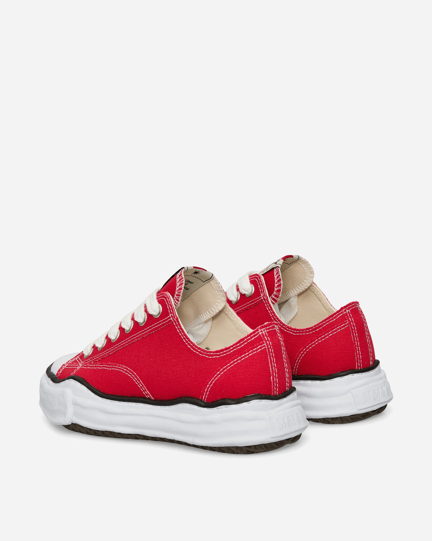 Maison MIHARA YASUHIRO Peterson / Original Sole Canvas Low-Top Sneaker Red Sneakers Low A01FW702 RED