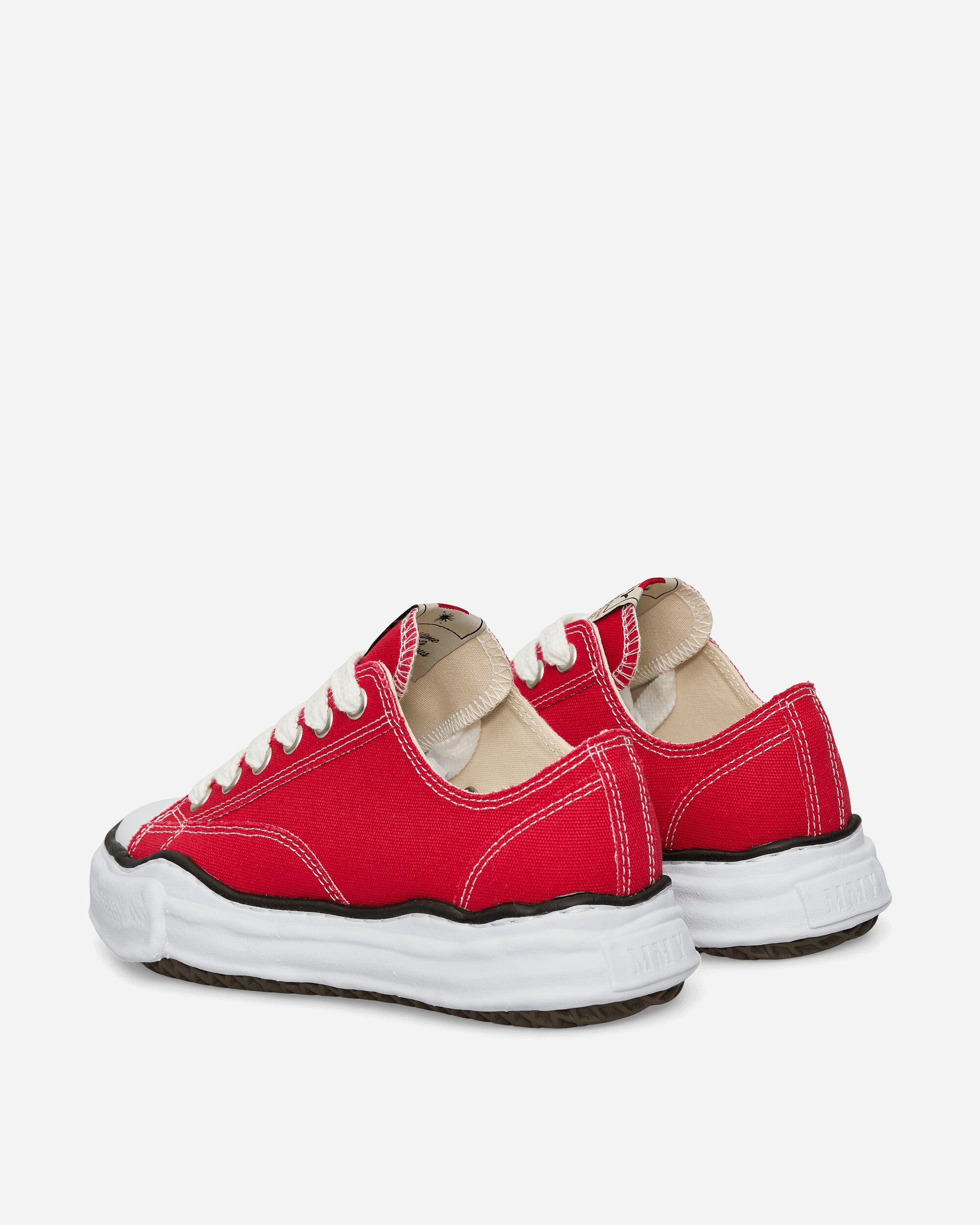 Maison MIHARA YASUHIRO Peterson / Original Sole Canvas Low-Top Sneaker Red Sneakers Low A01FW702 RED