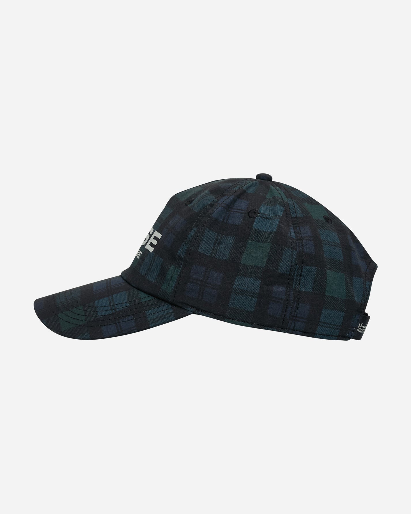 Martine Rose Nylon Cap Black Tartan Hats Caps 1198WP11024