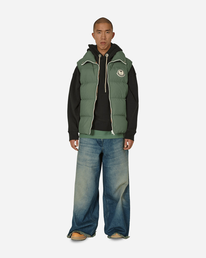 Moncler Genius Rodmar Vest X Palm Angels Green Coats and Jackets Vests 1A00013M3377 855
