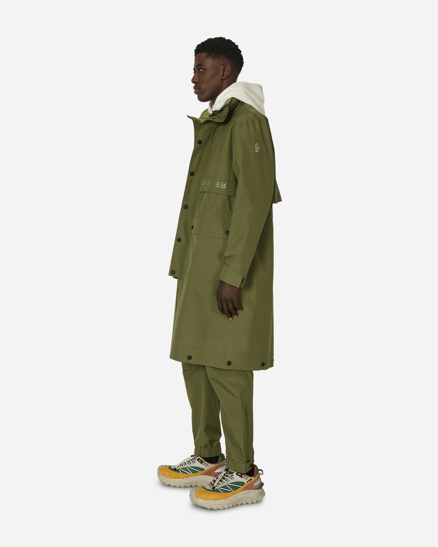 Moncler Grenoble Steig Long Parka Day-Namic Olive Coats and Jackets Coats 1C0000154AL5 820