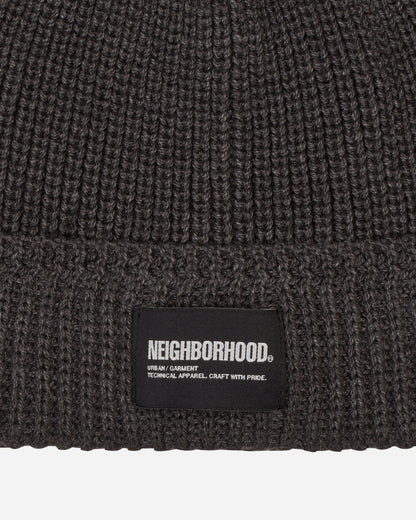Neighborhood Jp Beanie Charcoal Hats Beanies 241FUNH-HT01 CH
