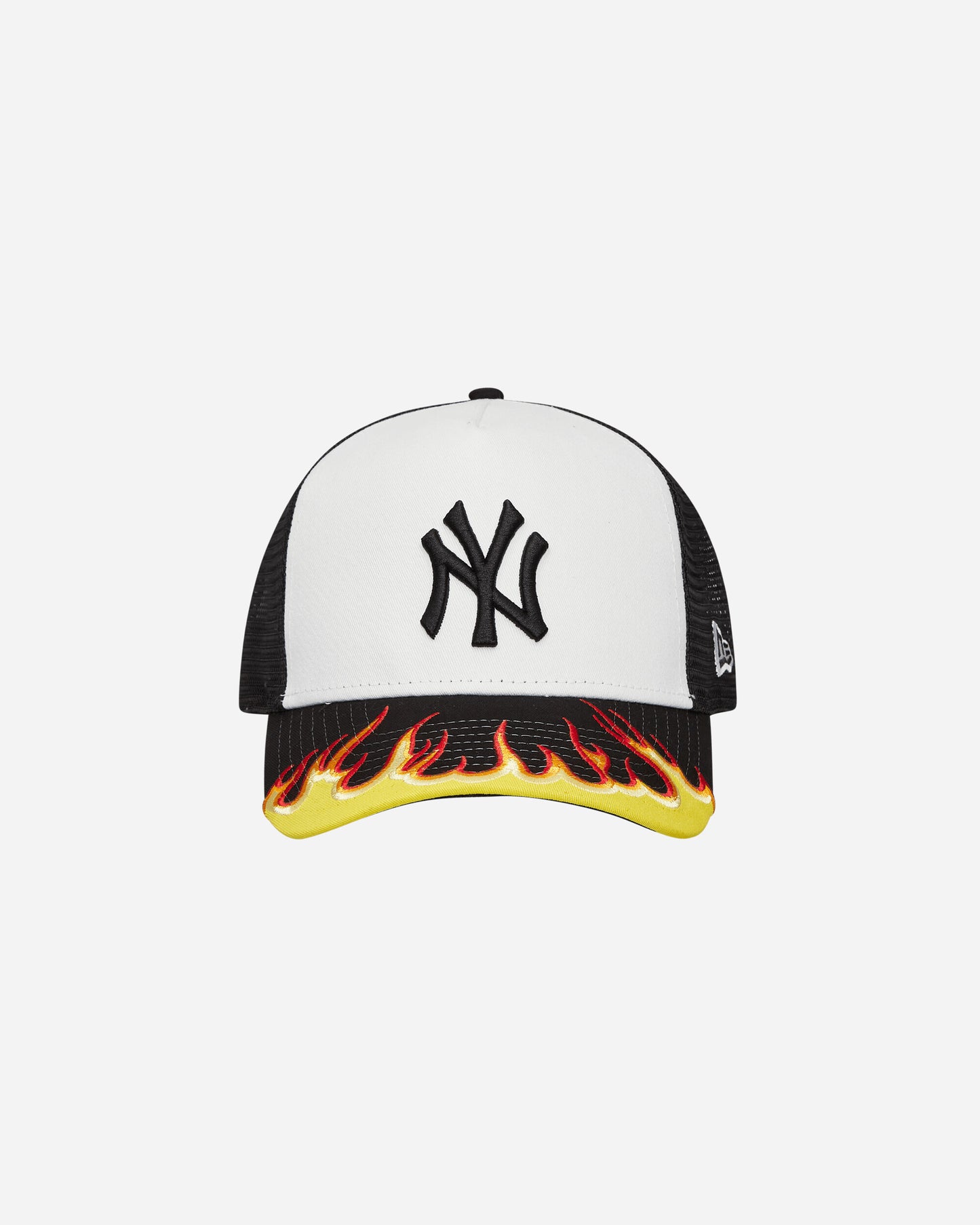 New Era Mlb Flame Trucker Black Hats Caps 60565478 001