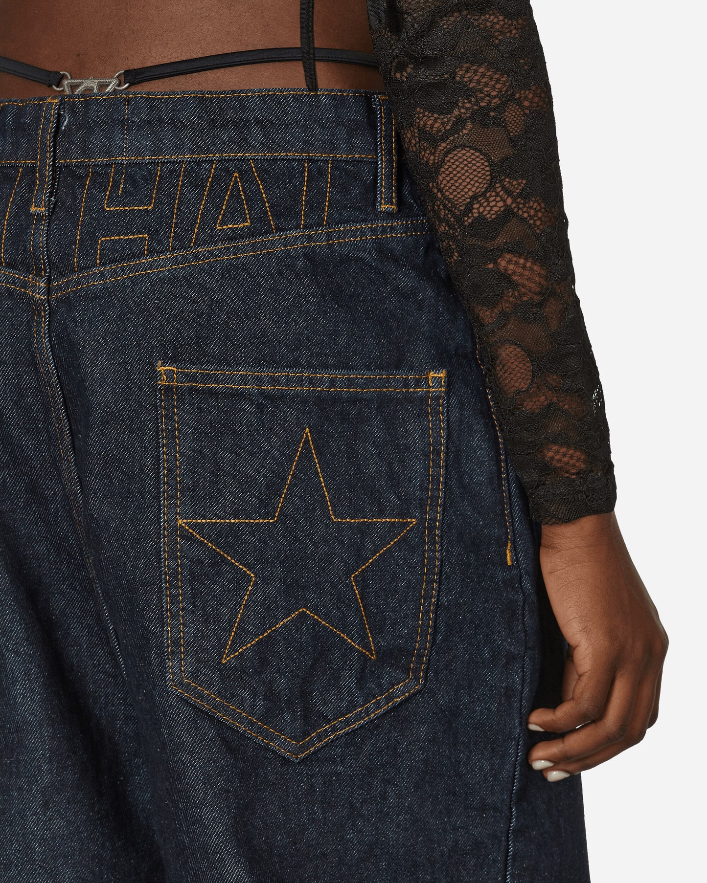 Nii Hai Wmns The Exclusive Baggy Jeans Indigo Pants Denim TRS-BDBJ-INDE INDE